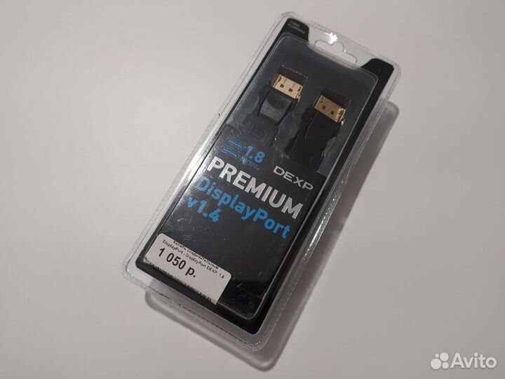 Кабель Displayport v1.4 Dexp Premium 1.8 м