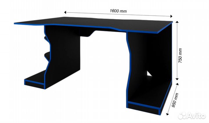 Компьютерный стол Игровой-800uar игровой классичес