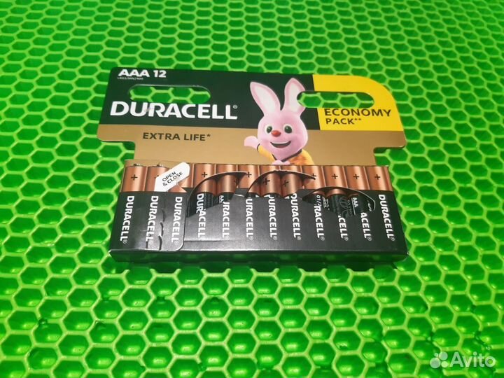 Батарейки щелочные Duracell AAA 12шт мизинчиковые