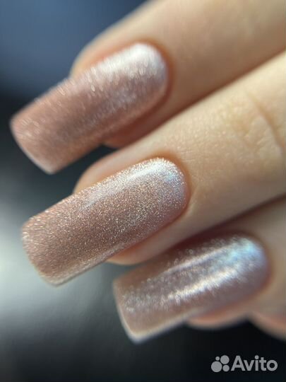 Маникюр наращивание укрепление с покрытием Ковров