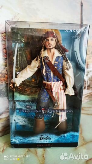 Барби Капитан Джек Воробей Пираты Карибского моря