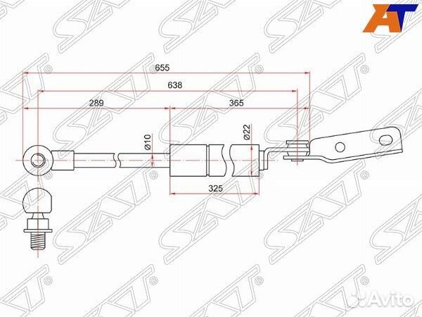 Амортизатор крышки багажника subaru forester