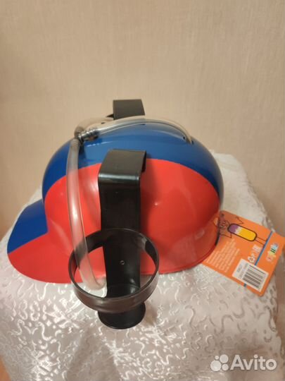 Шлем каска под напитки с трубочками