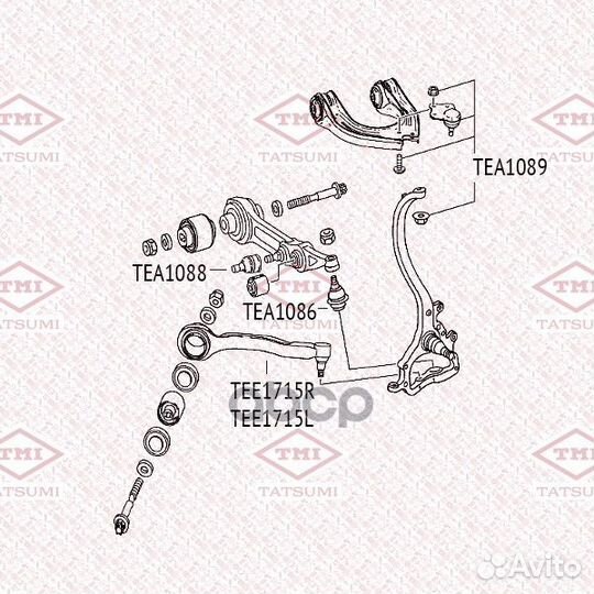 Опора шаровая tatsumi TEA1086 mercedes W211 03