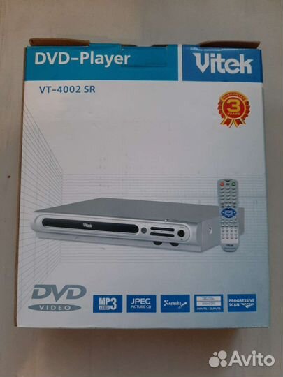 Dvd плеер Vitek Новый