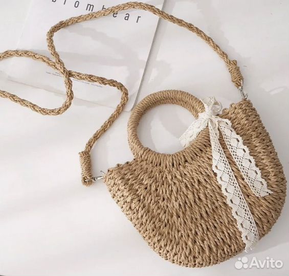 Сумка плетеная летняя