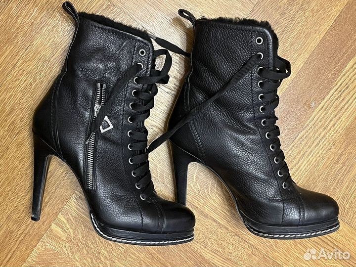 Ботильоны зимние натуральная кожа 38 на меху
