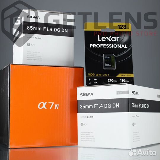 Sony A7 IV + Sigma 35+ Sigma 85 + Lexar 128Gb