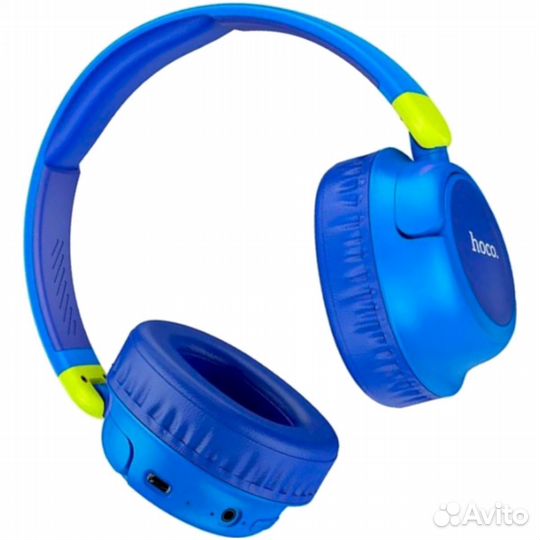 Гарнитура hoco W43 Adventure, bluetooth, накладная, синий