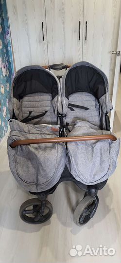 Прогулочная коляска для двойни бу