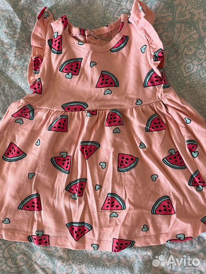 Летнее платье для девочки 74