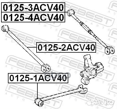 Toyota camry V40 (2006-2011) '0125-1ACV40 Febest