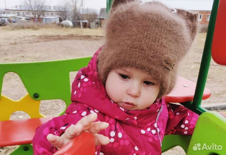 Шапка, чепчик зима из шерсти норки