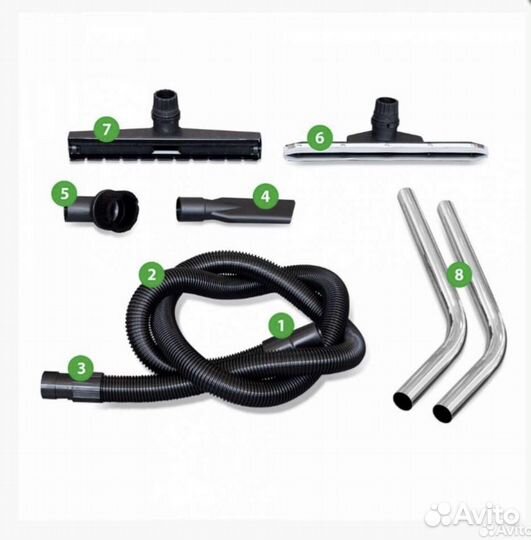 Пылеводосос (пылесос 3 турбины) 60 л 1540