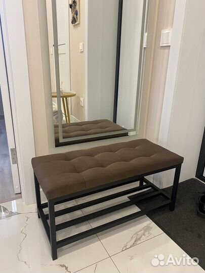 Обувница пуфик велюр