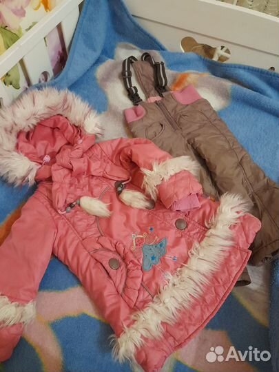 Зимний комплект куртка и полукомбинезон
