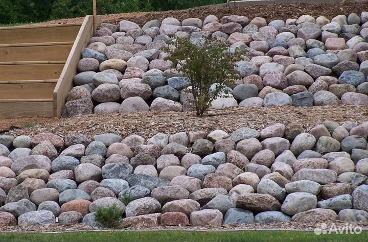 Камень природный, валуны, булыжник, и бутафорные