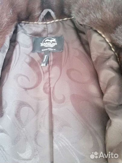 Шуба норковая 44 -46 поперечка