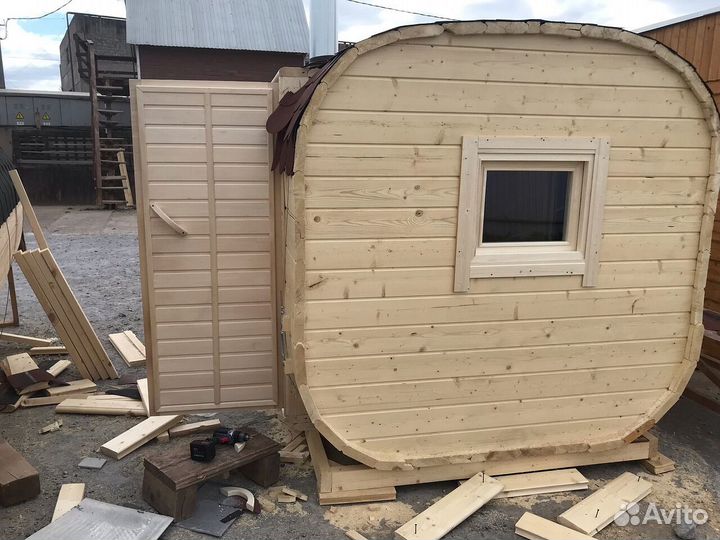 Баня бочка квадро с доставкой