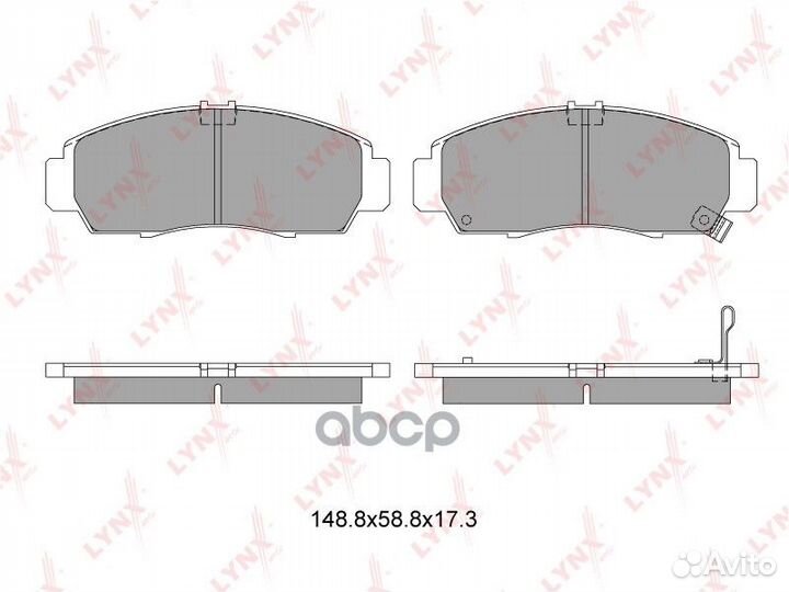 Колодки тормозные дисковые перед BD3403 LYN