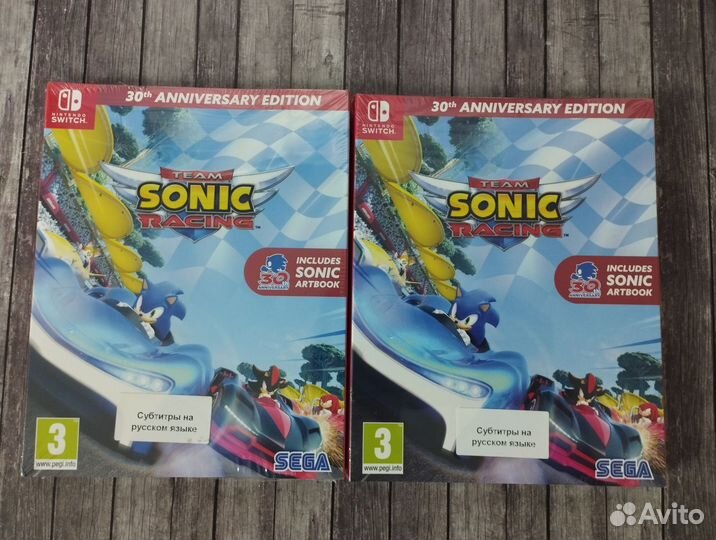 Sonic team racing Artbook nintendo switch