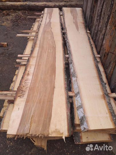 Доска необрезная сосна