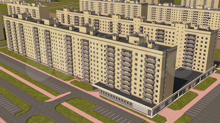 2-к. квартира, 54,2 м², 7/10 эт.