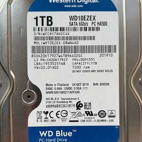 Жесткий диск WD blue 1tb 7200rpm