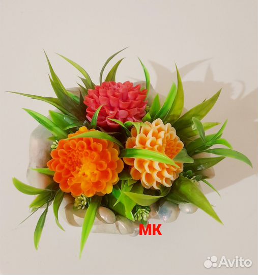 Букетики из мыла