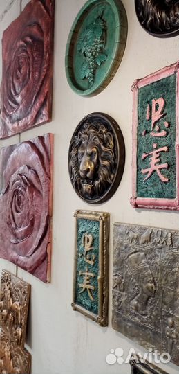 Гипсовое панно-барельеф 