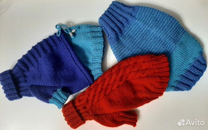 Свитера для собак и кошек Ручная работа