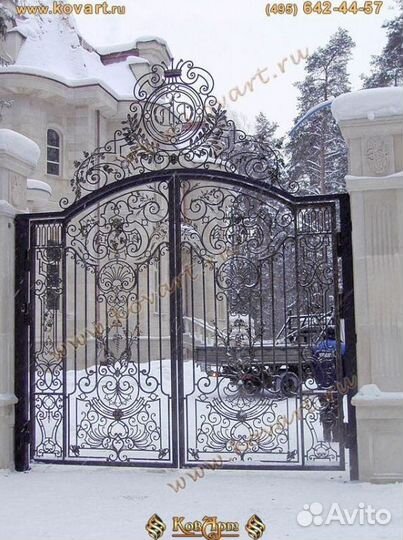 Металлические кованые ворота. Art: O215