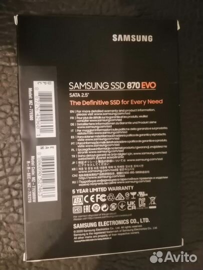 Samsung 870 evo 500gb