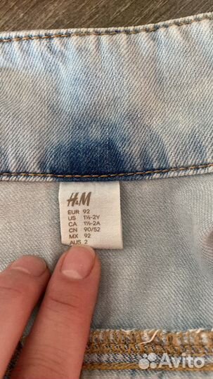 Джинсовая куртка для девочки H&M, р.92