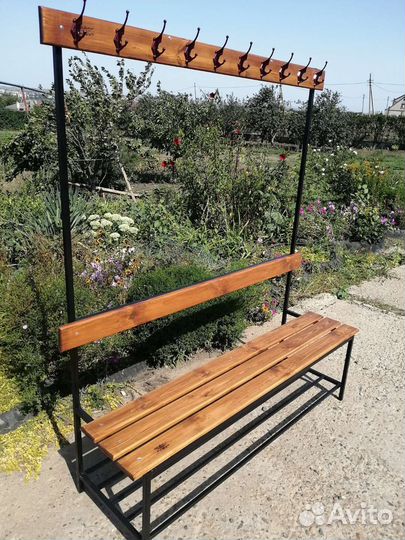 Скамья-вешалка односторонняя