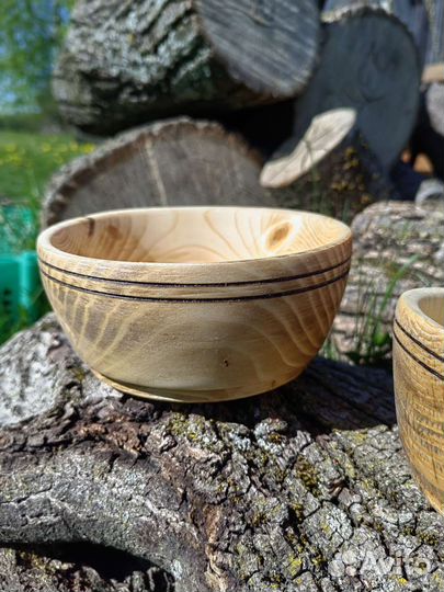 Тарелки, миски деревянные