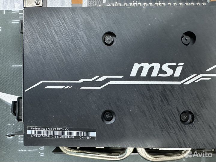 Антикризисная видеокарта RX 5700Xt MSI Mech