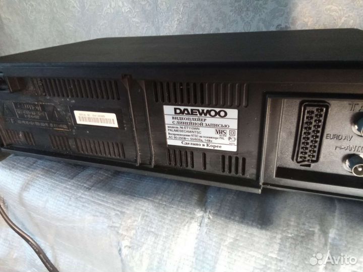 Видеомагнитофон daewoo