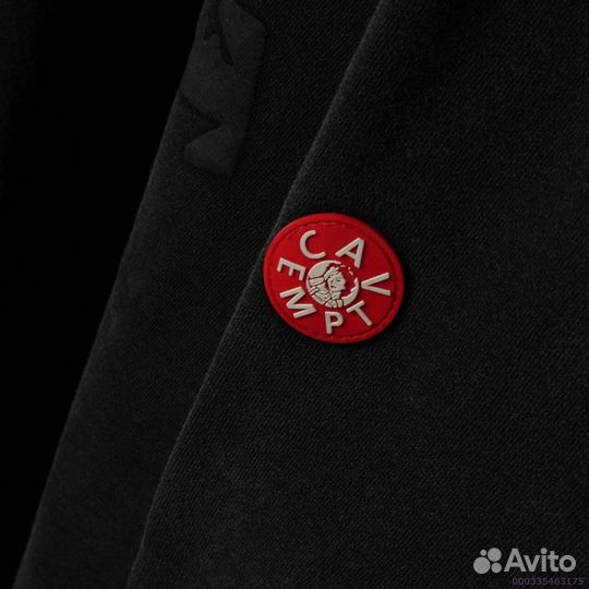 Худи Cavempt черное, оверсайз