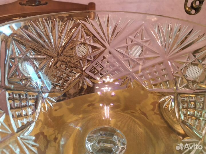 Ваза для фруктов.Конфетница. Хрусталь