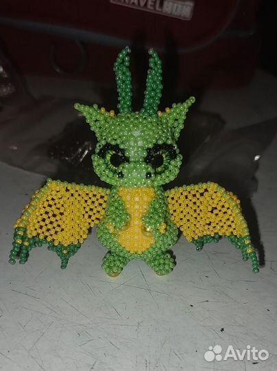 Игрушки амигуруми из бисера