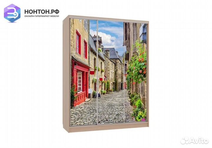 Шкаф-купе Бассо 7-600 Европа дуб млечный