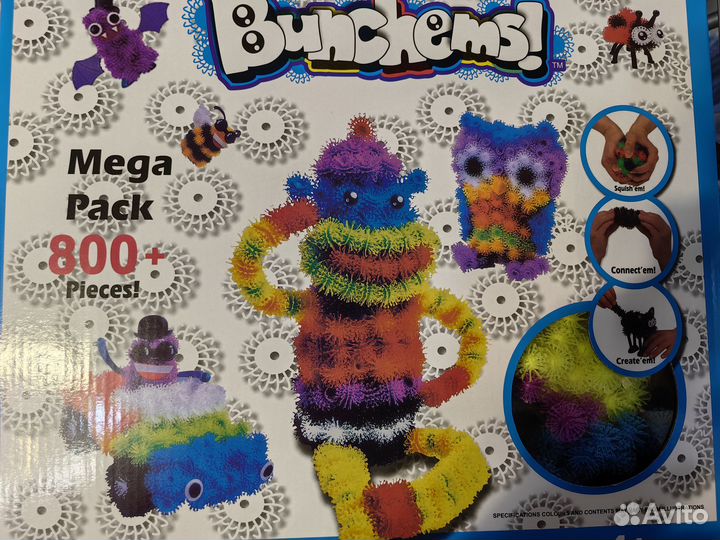 Конструктор-липучка (репейник) Bunchems