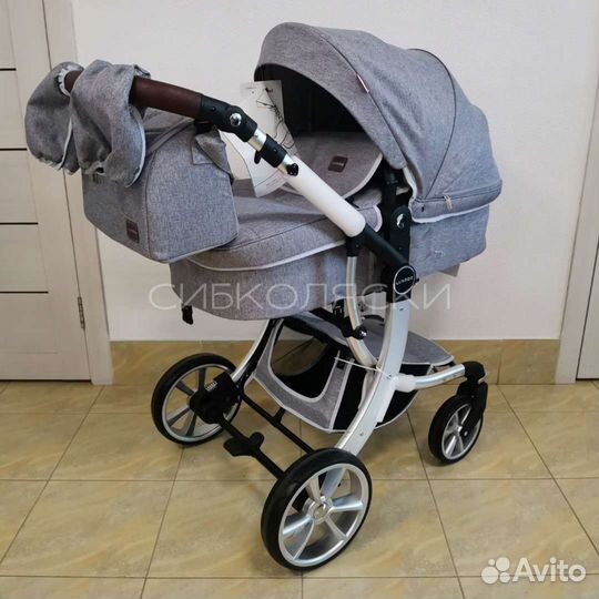 Коляска luxmom 608 2в1 и 3в1 серый New