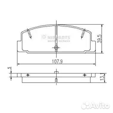 Колодки тормозные mazda RX 7 92/mazda 323 1.8 T/62