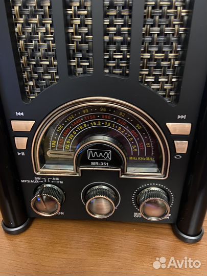 Радиоприёмник MAX MR 351/Радио/ Bluetooth, AUX/USB