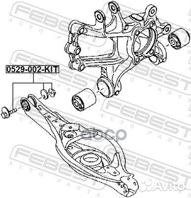 Болт эксцентрик mazda рем.к-кт 0529002KIT Febest