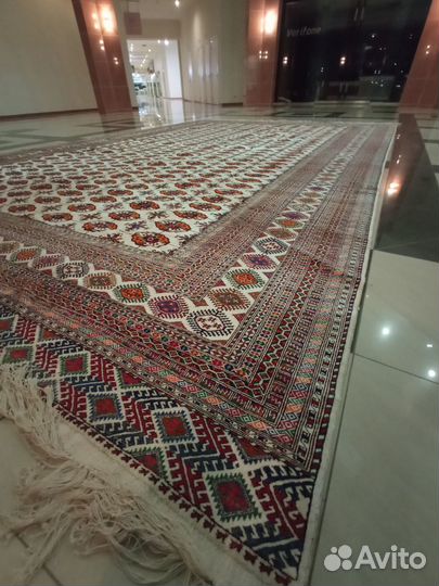 Ковер туркменский шерсть+шёлк 24 кв.м