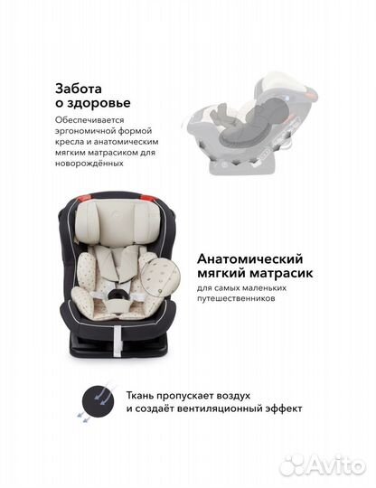 Автокресло детское Happy Baby Passenger V2 0-25кг