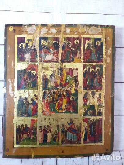 Икона Старинная Праздники